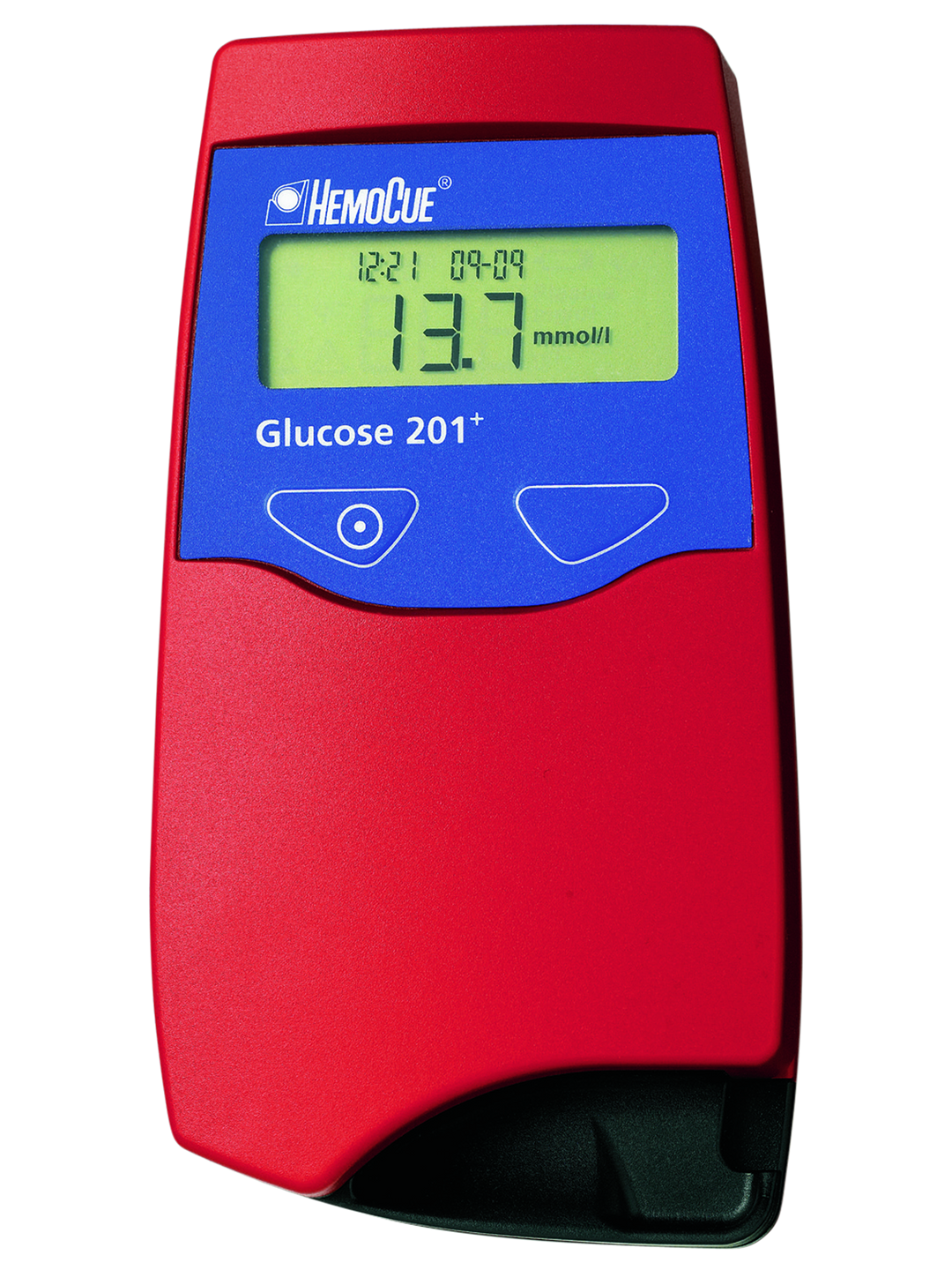 HemoCue<sup>®</sup> Glucose 201+ Analyzer (mmol/L whole blood). Order code 120717