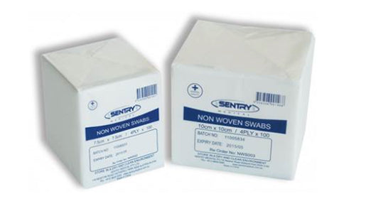 Sentry Medical Non-Woven Swabs (Lint free wipe-pk of 100)